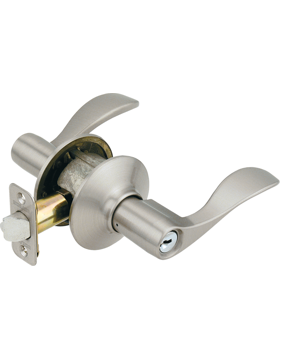 Schlage Residential Entry Lever, Accent, Satin Nickel