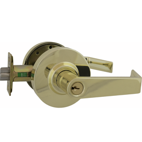 Arrow Commercial Grade 2 Entry Lever, Polished Brass